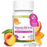 Zahler Vitamin D3 & K2 chews on bottle front showing the product name and design.