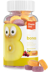Zahler Yummy Kids Calcium Gummies bottle on table supports growth