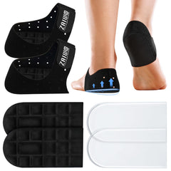 ZAIWOO adjustable heel cups provide cushioning at the back of the shoe.