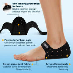 ZAIWOO soft gel heel pad close-up showing plush comfort.