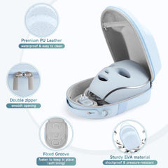 Zalirium case with handle and strap offers versatile carrying options.