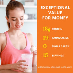 Zammex natural beef flavor powder bottle; versatile, non-GMO, keto-friendly.