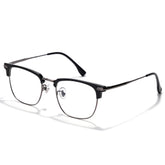 ZanyLen blue light blocking glasses in gunmetal browline for all-day comfort