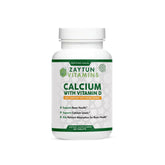 Zaytun Calcium D3 bottle front highlights daily supplement for bone support