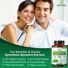 Zazzee Gymnema Sylvestre 25:1 bottle cap for easy dosing