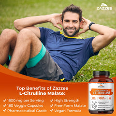 Zazzee USA-made L-Citrulline bottle highlighting quality manufacturing and safety