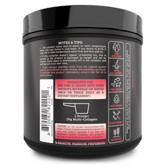 Zeal Naturals collagen powder dissolving in water for easy mixing.
