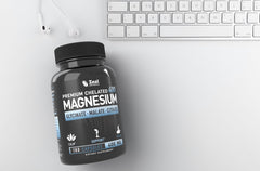 Zeal Naturals premium magnesium label detail emphasizing triple blend and dosage.