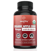 Z Zealthy Life apple cider vinegar capsules bottle close-up for daily wellness