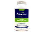 Zeasorb-AF powder bottle demonstrates portable moisture control for all-day comfort.