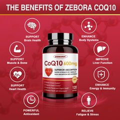 Pour-out shot highlights high potency CoQ10 formula.