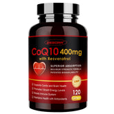 ZEBORA CoQ10 bottle pour supports energy and antioxidant protection.