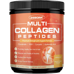 ZEBORA Multi-Collagen bottle for daily joint and skin support