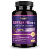 ZEBORA Premium Berberine HCl bottle for daily wellness support.