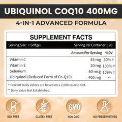Close-up of ZEBORA CoQ10 softgels showing capsule texture and quality