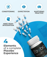 Zeebo Placebo Pills white capsule with smooth mouthfeel and dependable dosing.