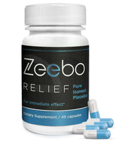 Zeebo Placebo Pills white tablet for easy daily use and consistent 250mg units.