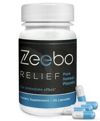 Zeebo Placebo Pills white tablet for easy daily use and consistent 250mg units.