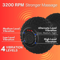 ZeenKind vibrating peanut massage ball neck and shoulder use for trigger point relief