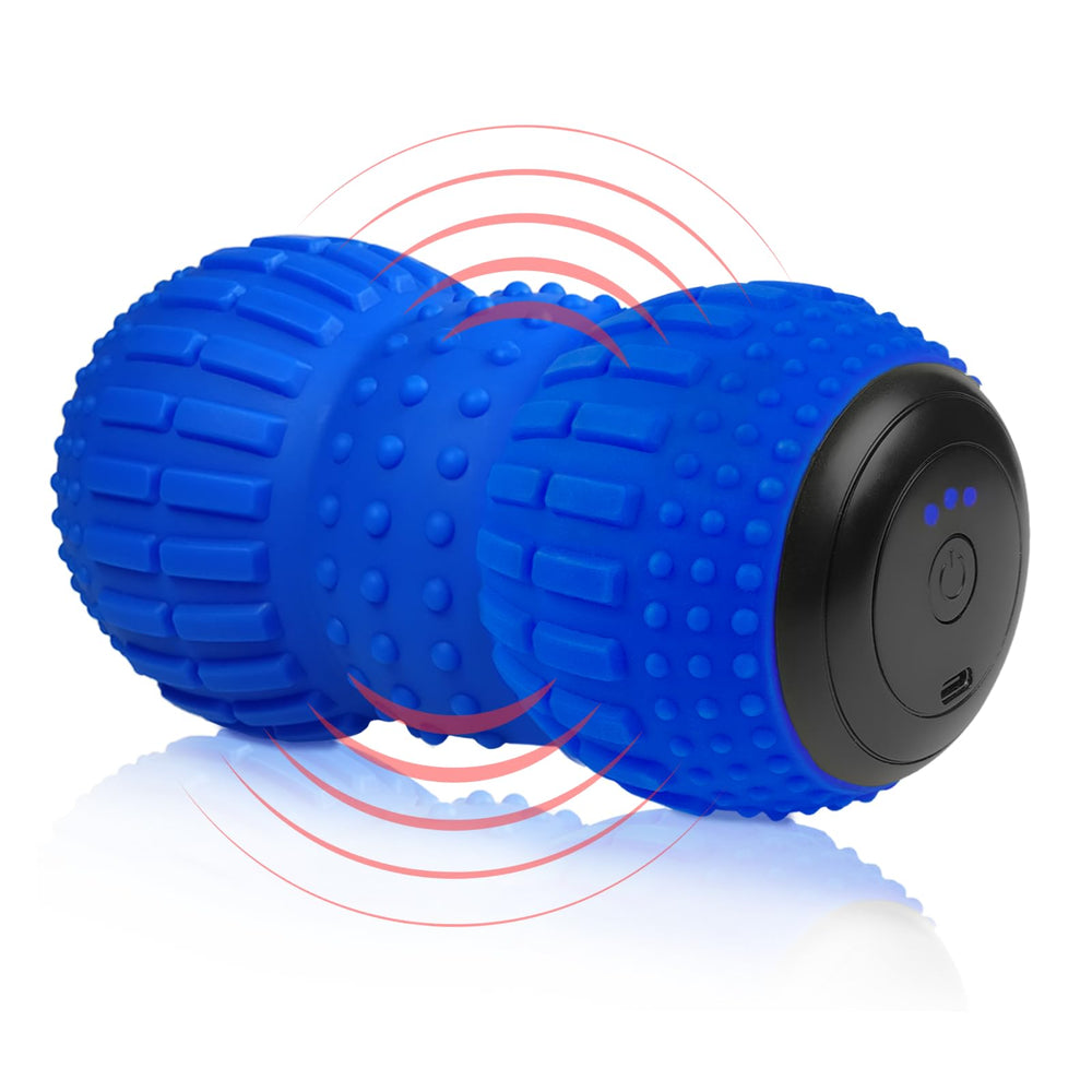 ZeenKind vibrating peanut massage ball with textured surface for targeted relief