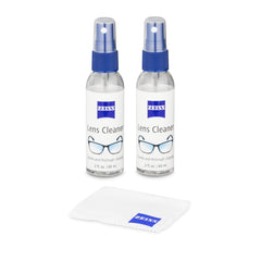 ZEISS lente antes y después, limpieza sin residuo visible.