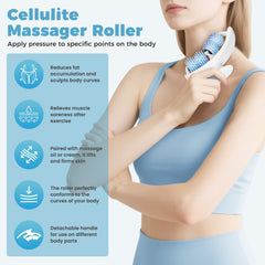 Zeluuyu teardrop roller on waist for smoother contours