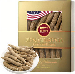 Zen Ginseng Wisconsin box, small long root, for daily energy support