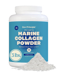 Zen Principle Marine Collagen powder in a jar for skin and joint support