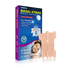 Cinta nasal ZenithHome favorece la apertura nasal para respirar mejor durante la noche