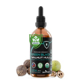 Zenmen organic green black walnut hull tincture bottle highlighting premium herbal wellness