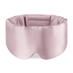 Zenssia mulberry silk sleep mask full-size in light plum for total blackout and comfort.