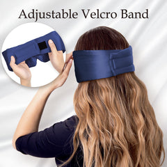 Zenssia silk mask with extended ear band reduces pressure during wear.