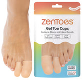 ZenToes gel toe caps beige variety for protection and comfort