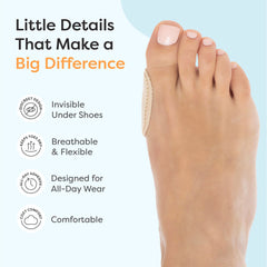 ZenToes bunion pads extra-thick padding cushions bunions and reduces rubbing