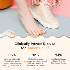 ZenToes gel toe separator promotes big toe alignment for improved balance and stability.