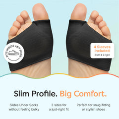 Texture detail of ZenToes cushion and gel layer supporting metatarsals.