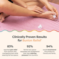 ZenToes soft gel toe aligner cushions and guides the toe.