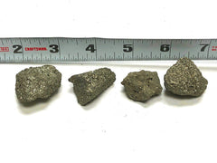 Natural pyrite pieces with gold hue ideal for cabbing and lapidary.
