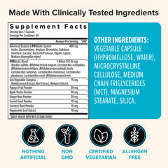 Zenwise Health probiotics and prebiotics illustration for gut balance