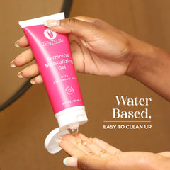 ZENZSUAL gel application scene demonstrates smooth, quick absorption.