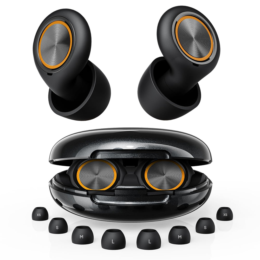 Zephronic ear plugs in case offer portable sleep protection and easy storage.