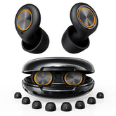 Zephronic ear plugs in case offer portable sleep protection and easy storage.