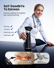 Zephronic smart temperature control indicating safe ear irrigation temperatures