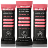 Zerospike No Sugar Electrolytes stick dissolving in water for clean grapefruit hydration.