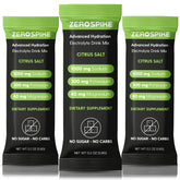 Zerospike No Sugar Electrolytes packets citrus flavor for quick hydration and energy