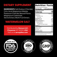 Zerospike Watermelon electrolyte pack supports macro-friendly hydration during fasting.