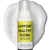 zerotaboos pH-balance foam wash bottle for gentle daily intimate cleansing.