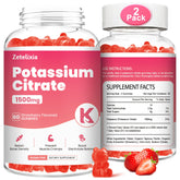 Zetelixia Potassium Gummies front bottle for daily energy support and taste.