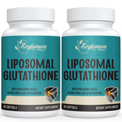 Zeylamum liposomal glutathione softgels bottle highlights high-dose antioxidant support