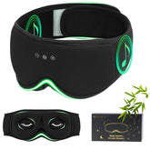 ZHENYEMEI bamboo cotton sleep mask with Bluetooth headphones for deeper, uninterrupted rest